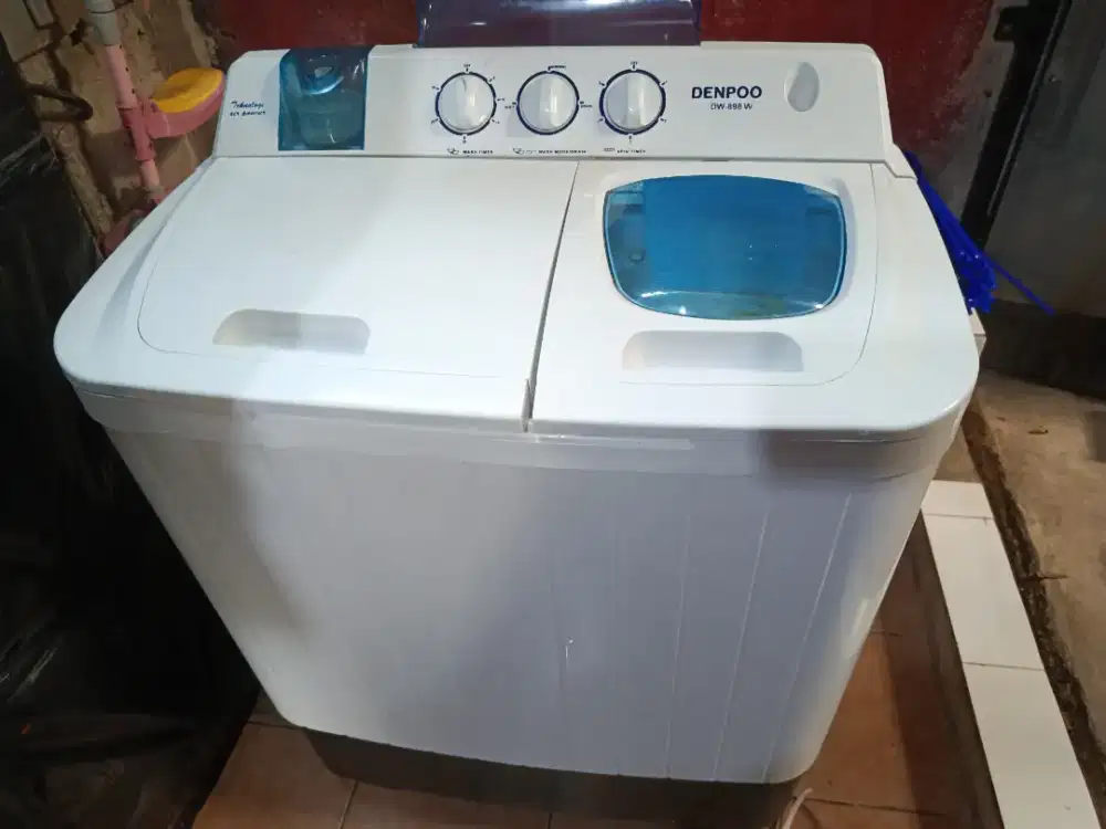 Mesin cuci 2 tabung DENPOO 8kg