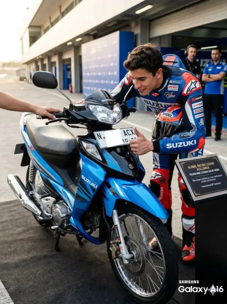 Suxuki Shogun 125 Biru ganteng