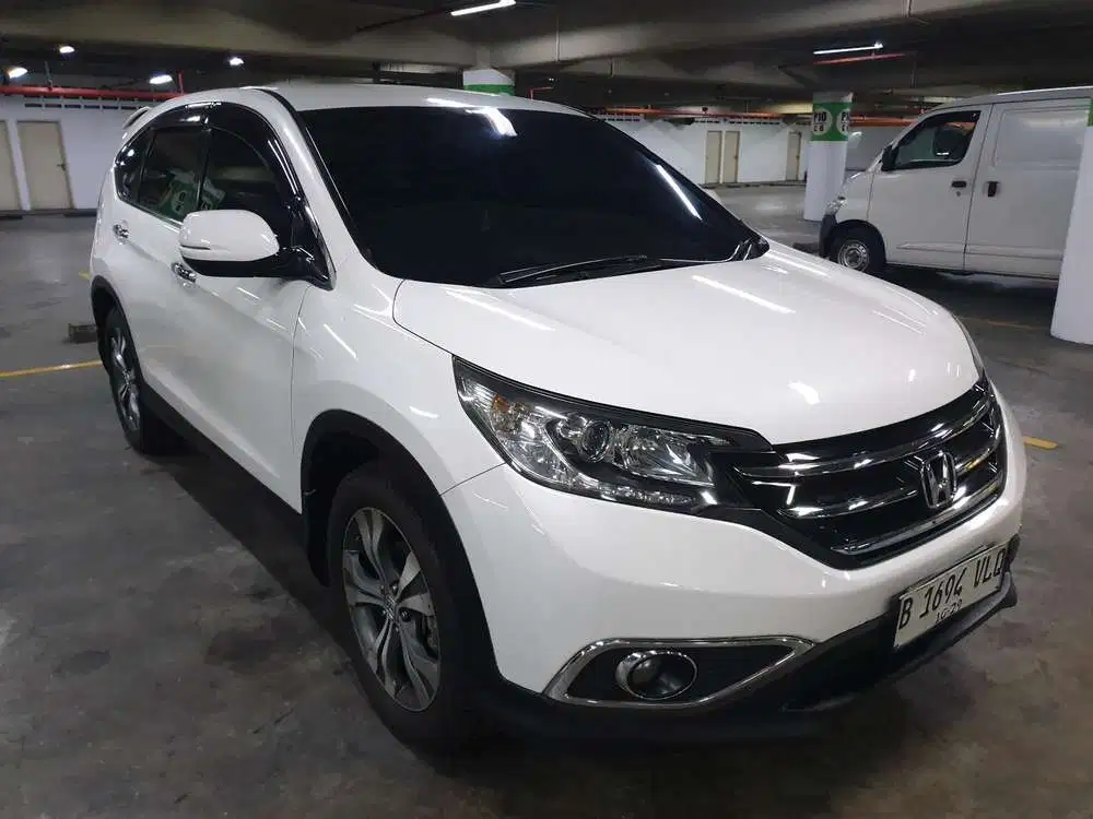 Honda CRV 2.4 Prestige 2014 Putih Mulus Low KM Siap Pakai Dp Murah