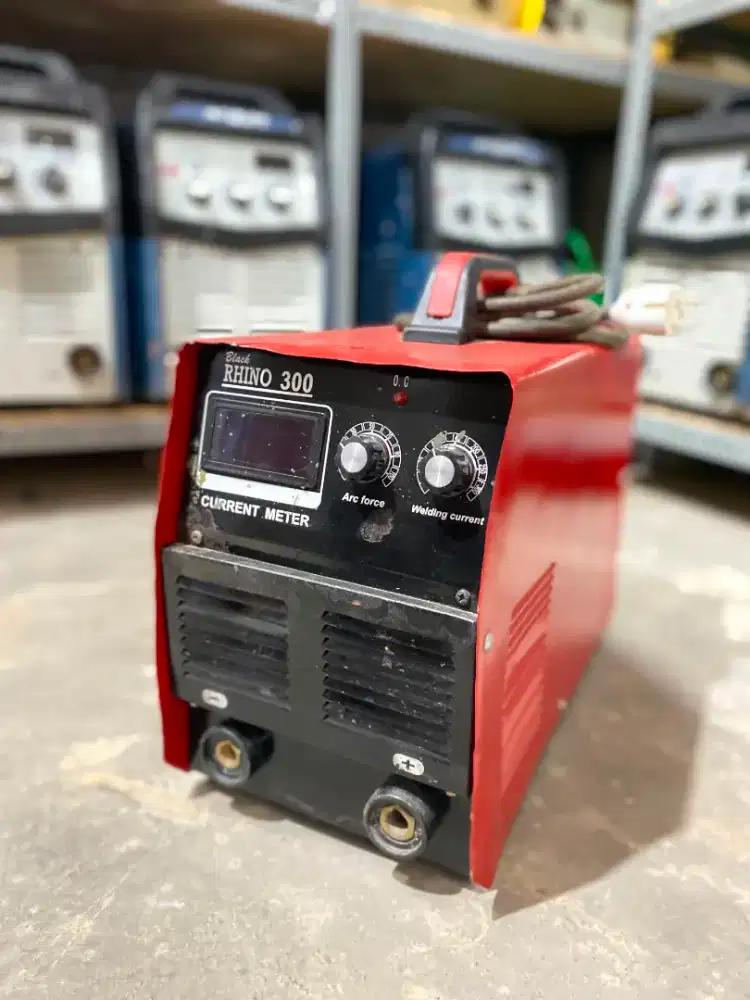MESIN LAS BEKAS MMA 300A RHINO 1 PHASE BEKAS LISTRIK IGBT DC