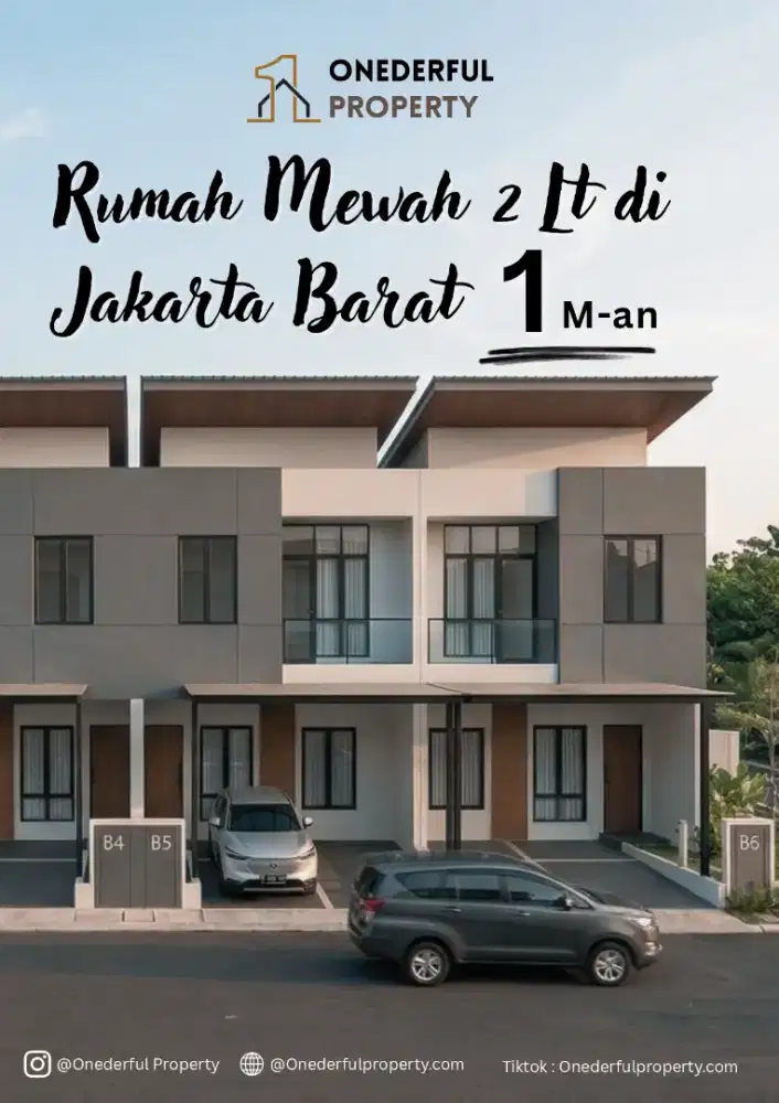 Rumah Baru 4 KT Eksklusif Kamal Kalideres - Strategis Dekat Bandara