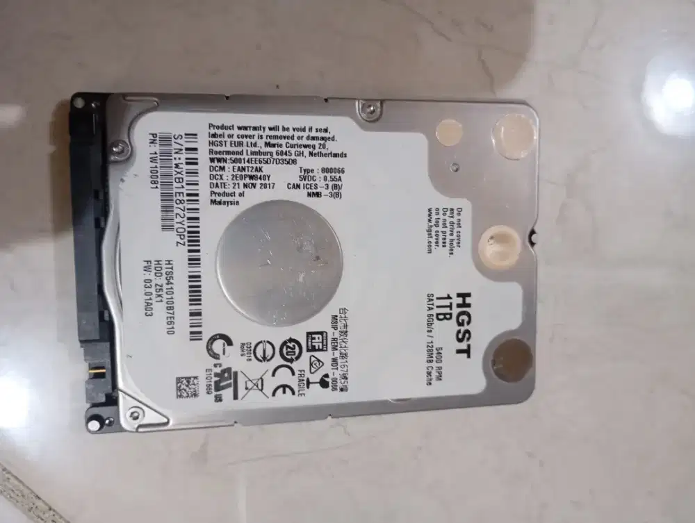 Hardisk Laptop Slim HGST 1TB