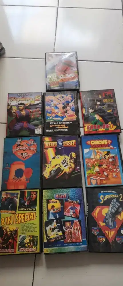 Kaset game sega