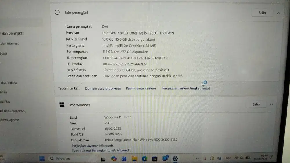 Laptop Lenovo mulus, pemakaian cewe untuk kuliah