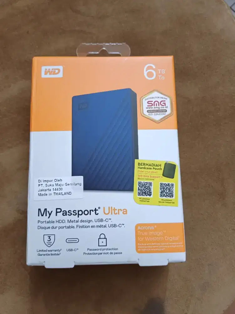 HARDISK WD MY PASSWORD ULTRA 6 TB | USB-C