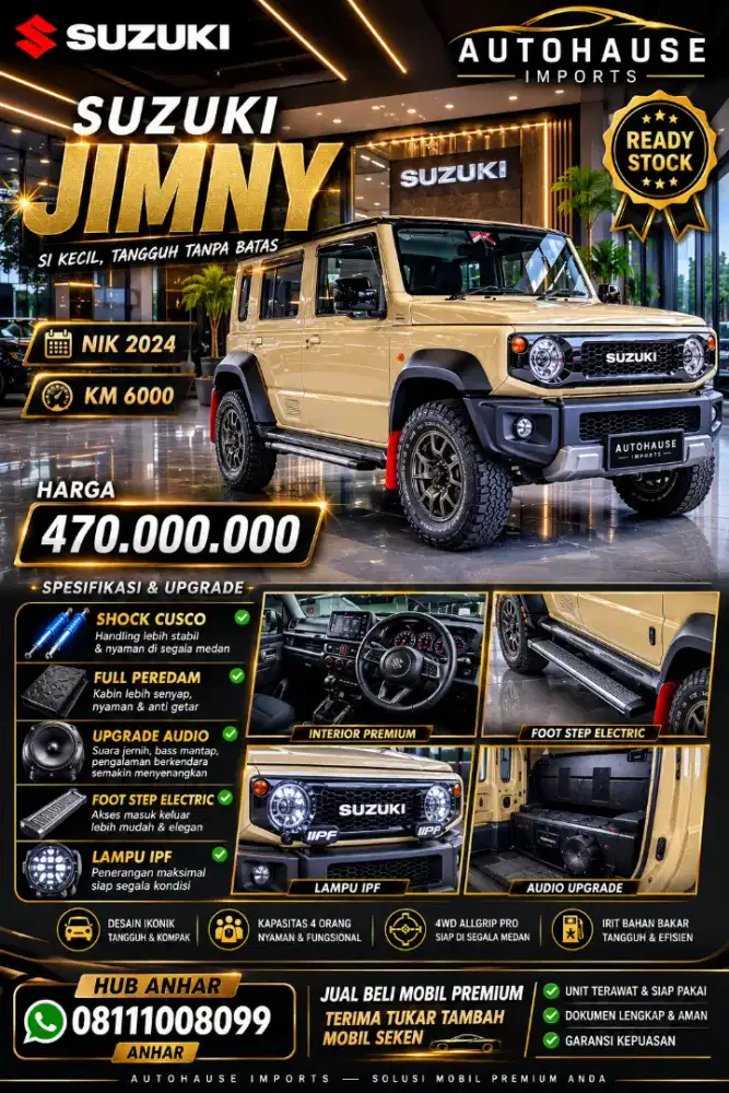 Suzuky jimmy 5 door special off road nik 2024 tinggal gass