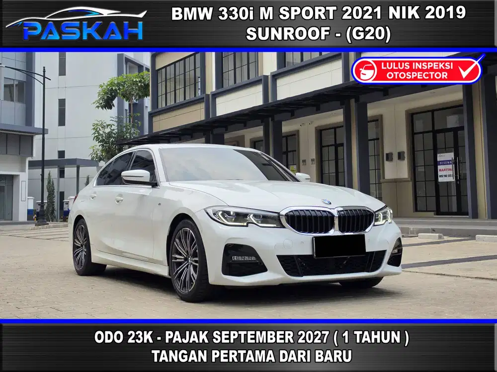 BUNGA 5% PAJAK SEPT 2027 Odo 23K BMW 330i M SPORT 2020 BMW 330 2020