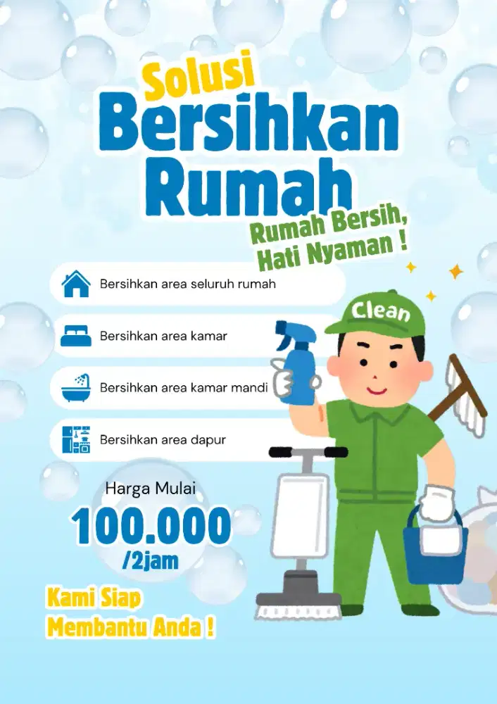 JASA PANGGILAN KOS/RUMAH BERSIH BERSIH