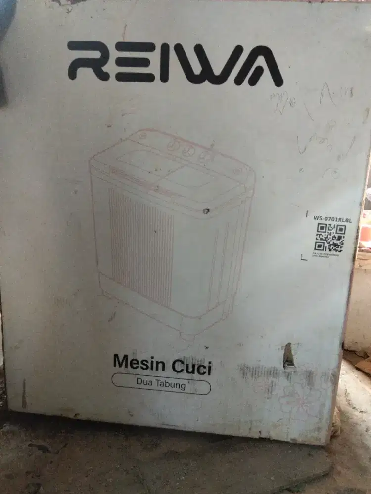 Jual BU Mesin Cuci 2 Tabung Reiwa WS-0701RLBL
