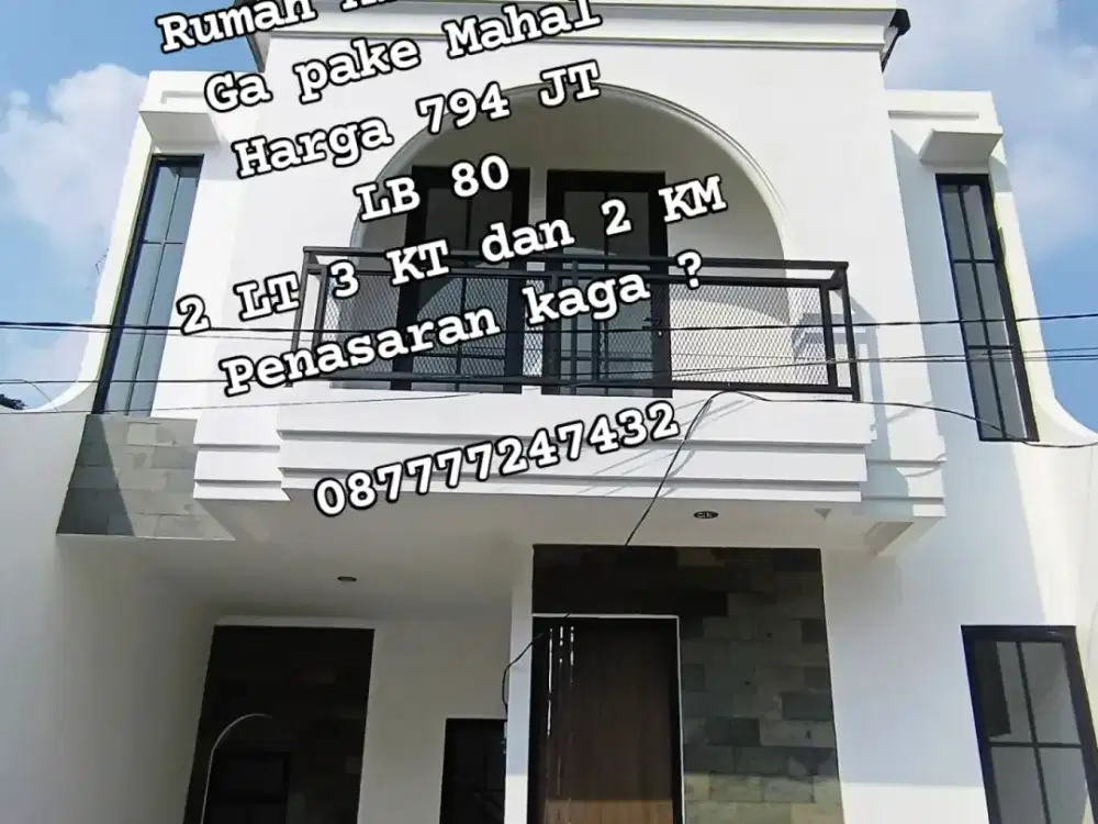 Rumah Tanpa DP Free All in 1 KM tol sawangan Pancoran mas Depok