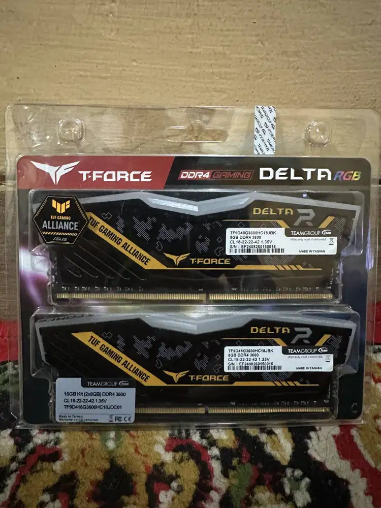 RAM Team Delta TUF DDR4 3600Mhz Dual Channel 16GB(2x8GB)