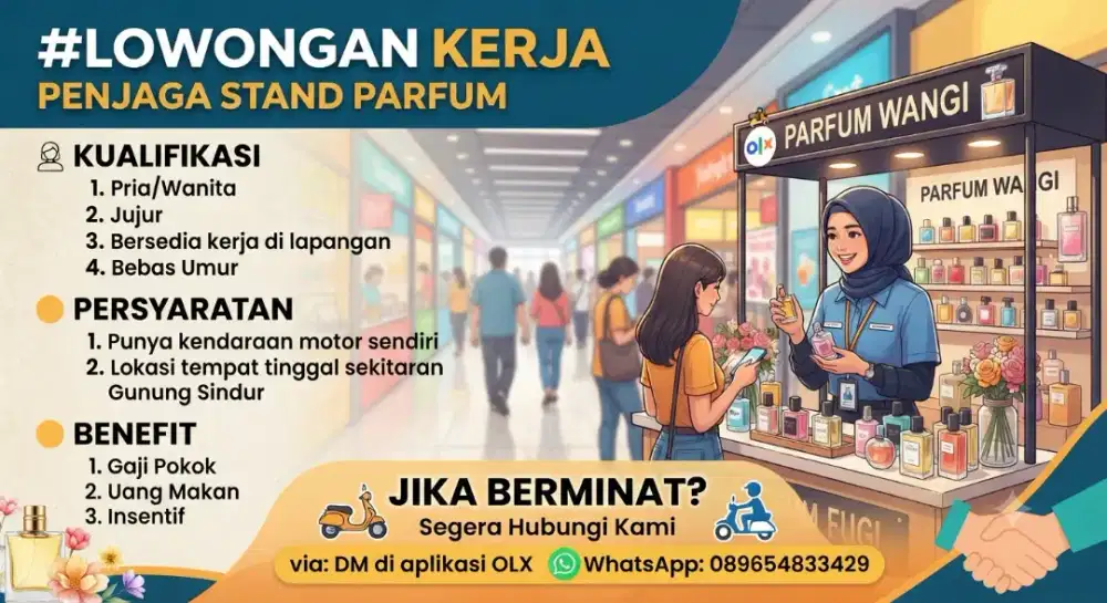 Lowongan untuk penjaga stand parfum