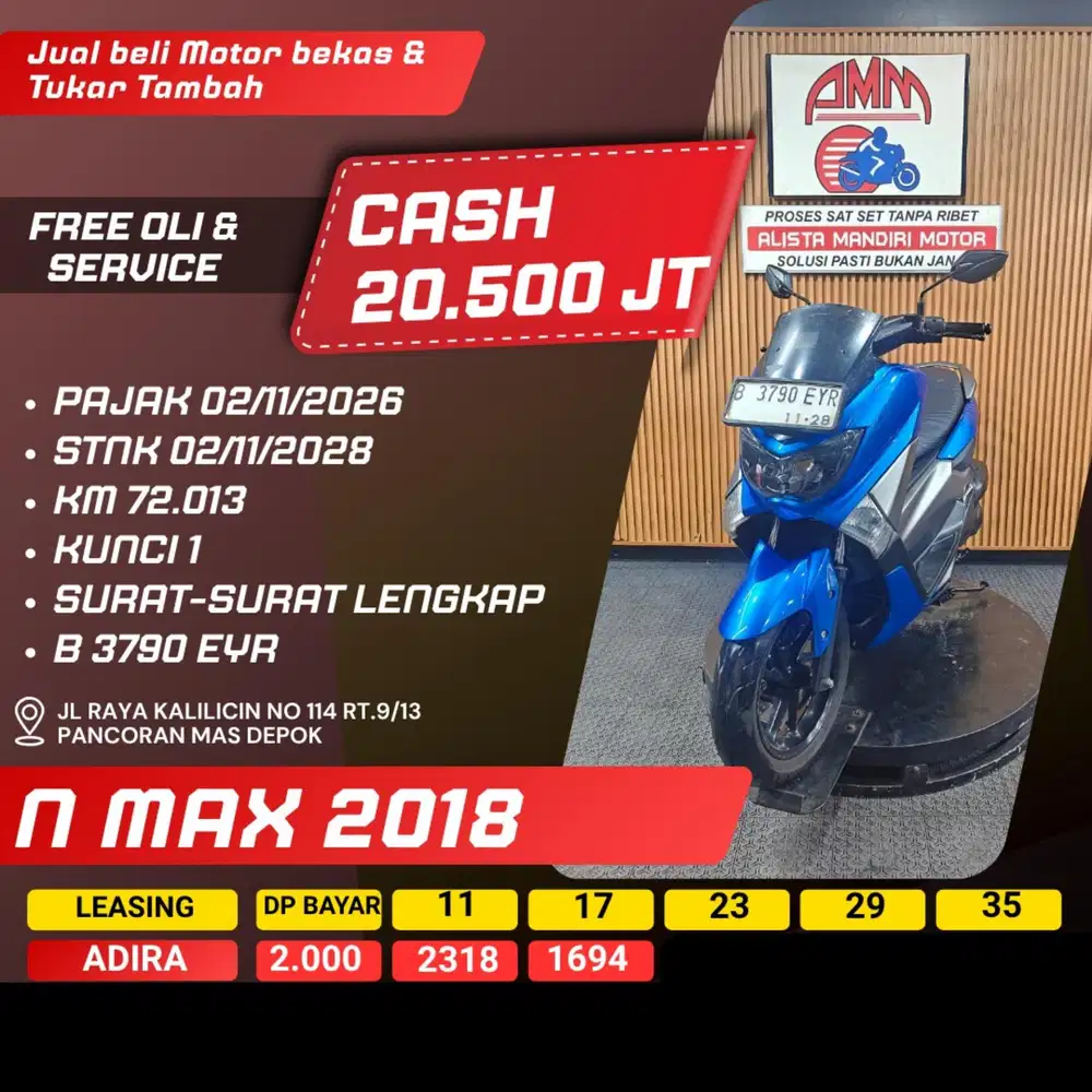 NMAX 2018 CASH ONLY ALISTA
