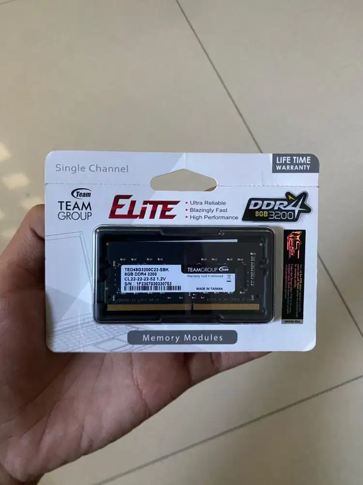 Ram Sodimm 8 GB DDR4 3200 Mhz Team Elite