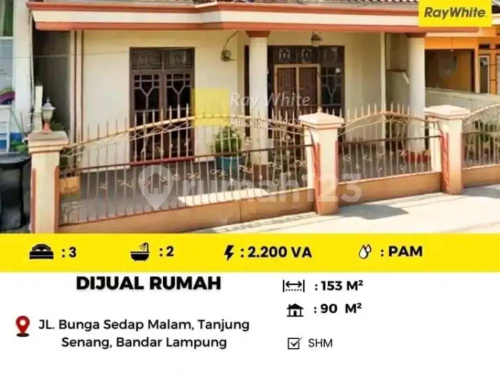 Dijual Rumah di Jl.sedap Malam Tanjung Senang Kota Bandar Lampung