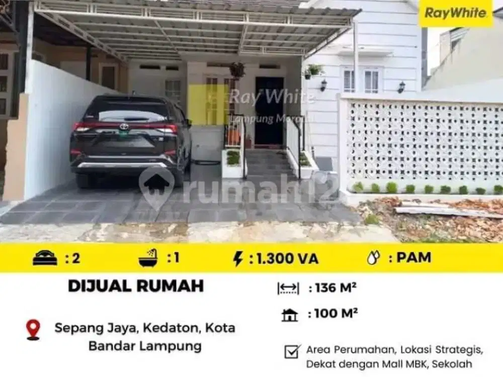 Dijual Rumah yang Berlokasi di Sepang Jaya Kedaton Kota Bandar Lampung