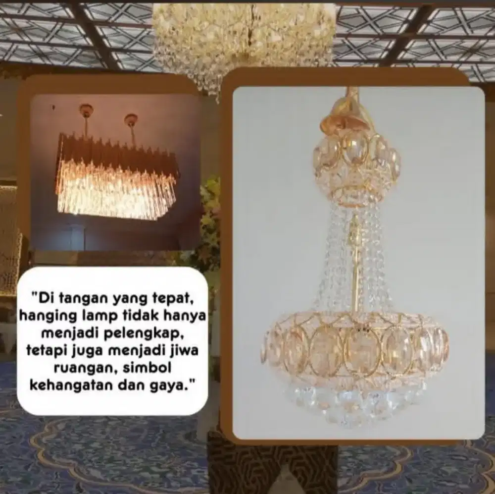 Hagging lamp/ lampu gantung cantik