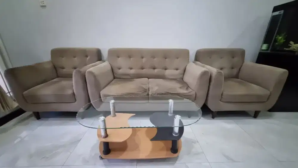 SOFA 211+MEJA KACA