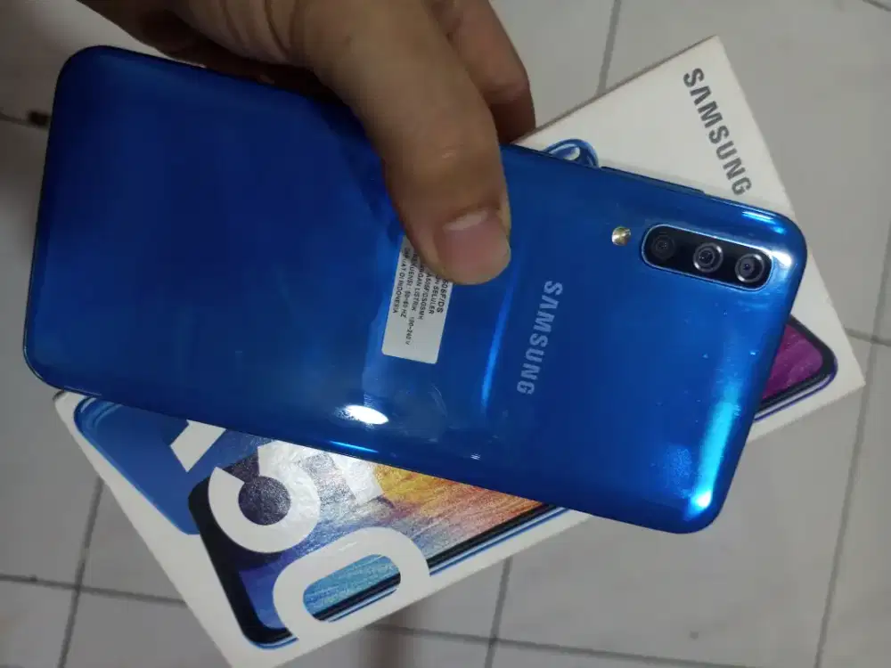 Samsung A50 Crystal Blue ORI PERFECT 128gb/Ram6Gb#Golden ponsel