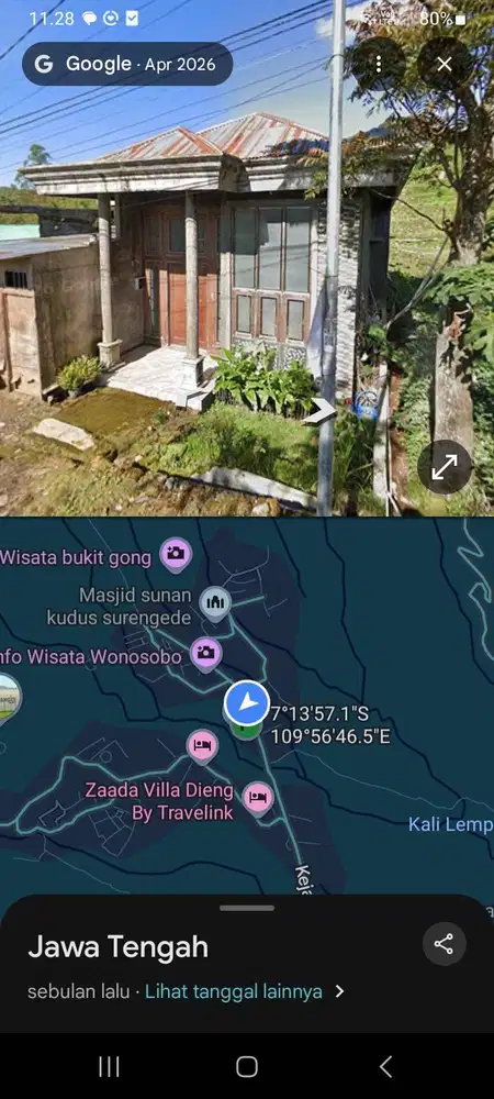 Rumah strategis yang berada di bawah pintu langit Dieng