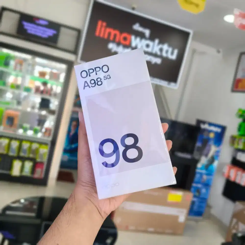 SECOND LIKE NEW OPPO A98 5G 8/256 FULLSET SIAP COD AREA BALI