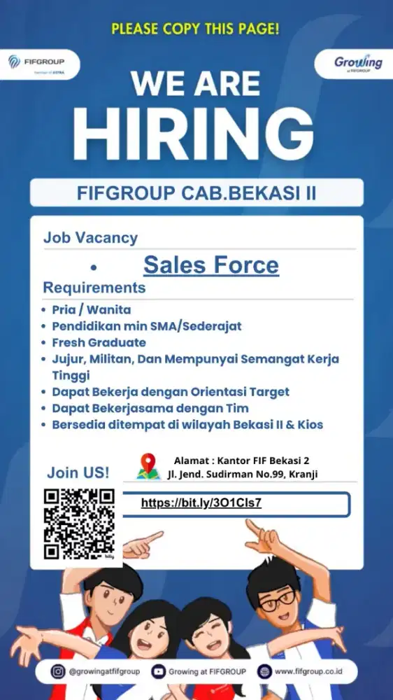 Lowongan Kerja Sales Force PT.FIFGROUP