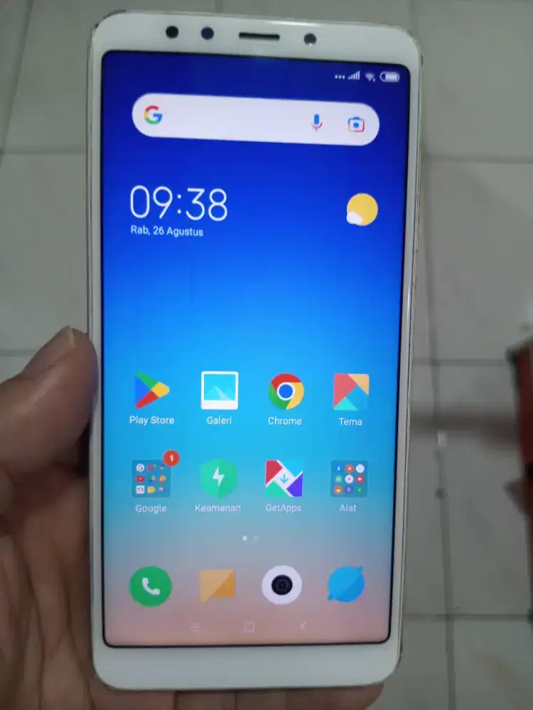 Xiaomi 5+Plus 16Gb/Ram2Gb/Finger.ORI Mulus#Golden ponsel