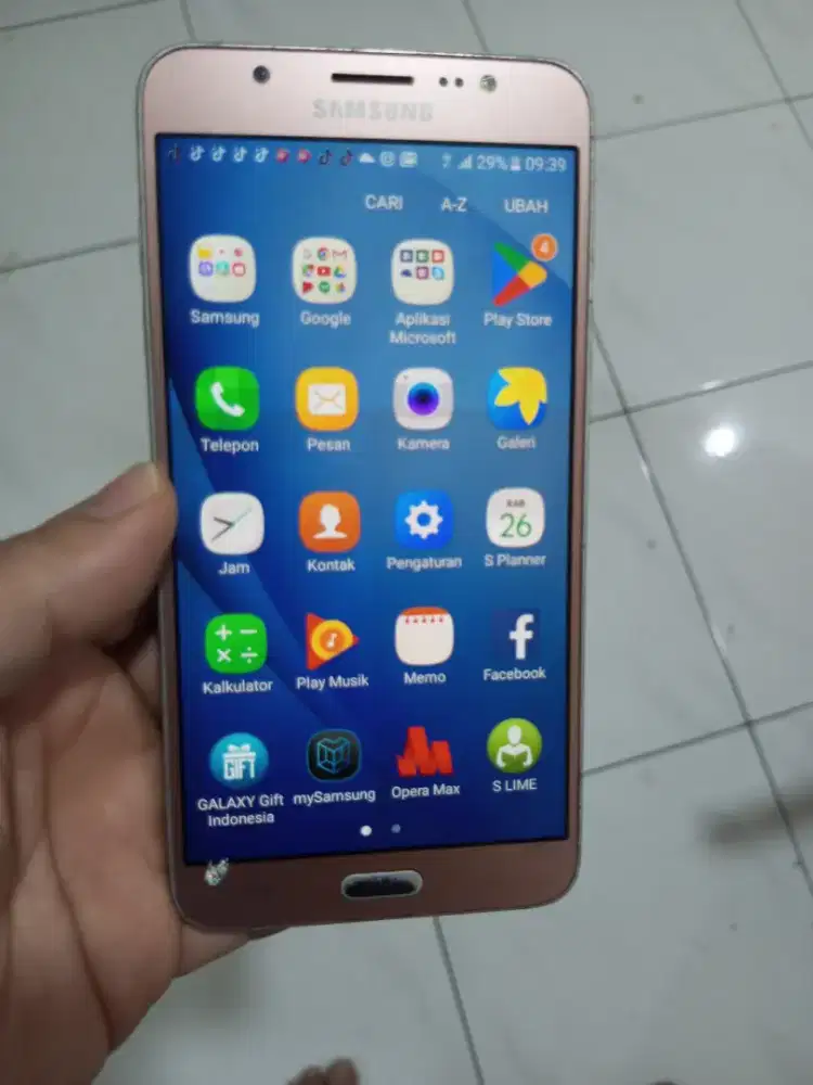 Samsung J7'6 ORI 16Gb/Ram2Gb/4G#Golden ponsel