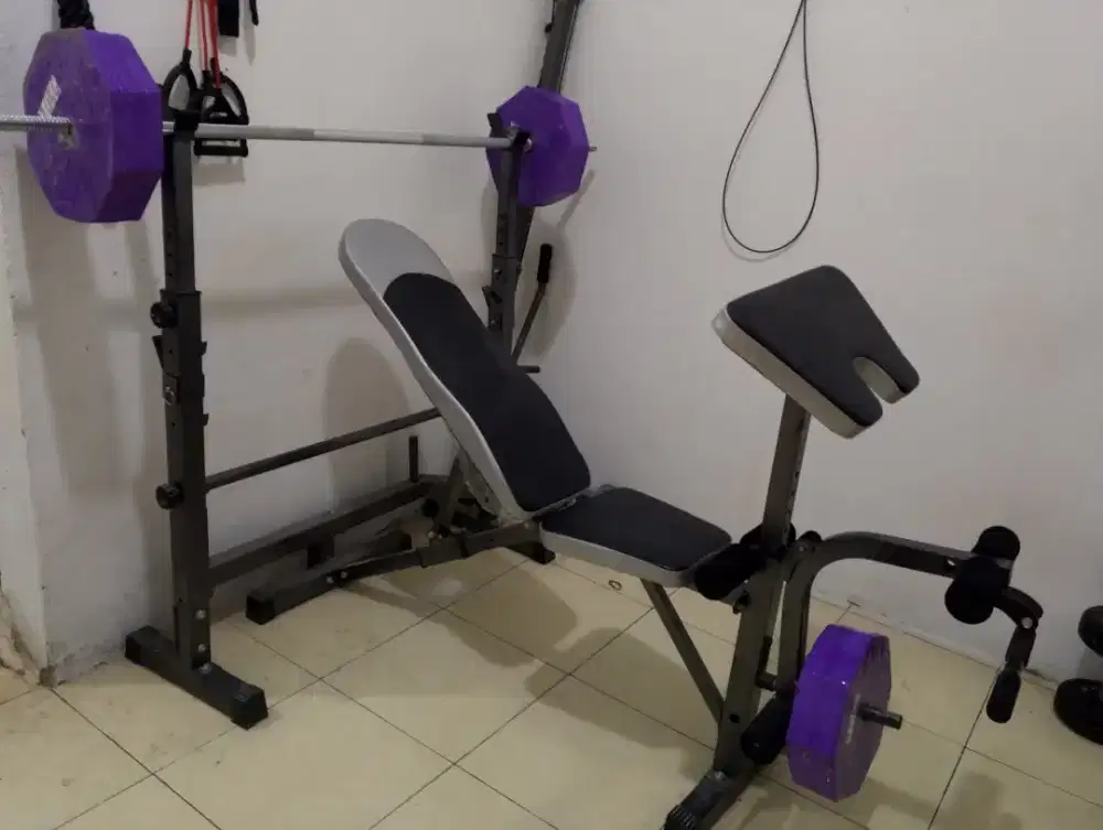 Alat olahraga Fitness GYM Fullset langsung pakai#Golden ponsel
