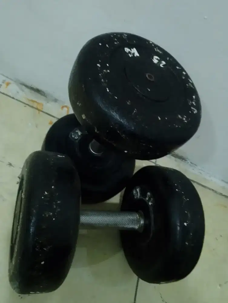 Dumbell 2 pcs Full besi total 50 kg