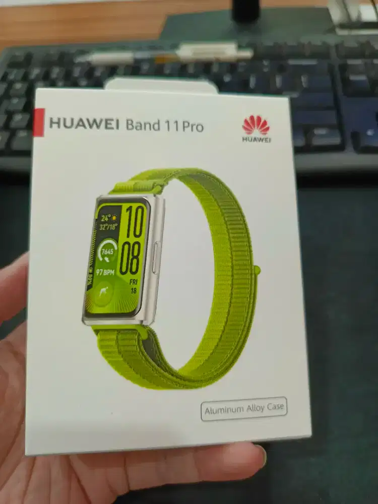 Huawei Band 11 Pro Silver-hijau