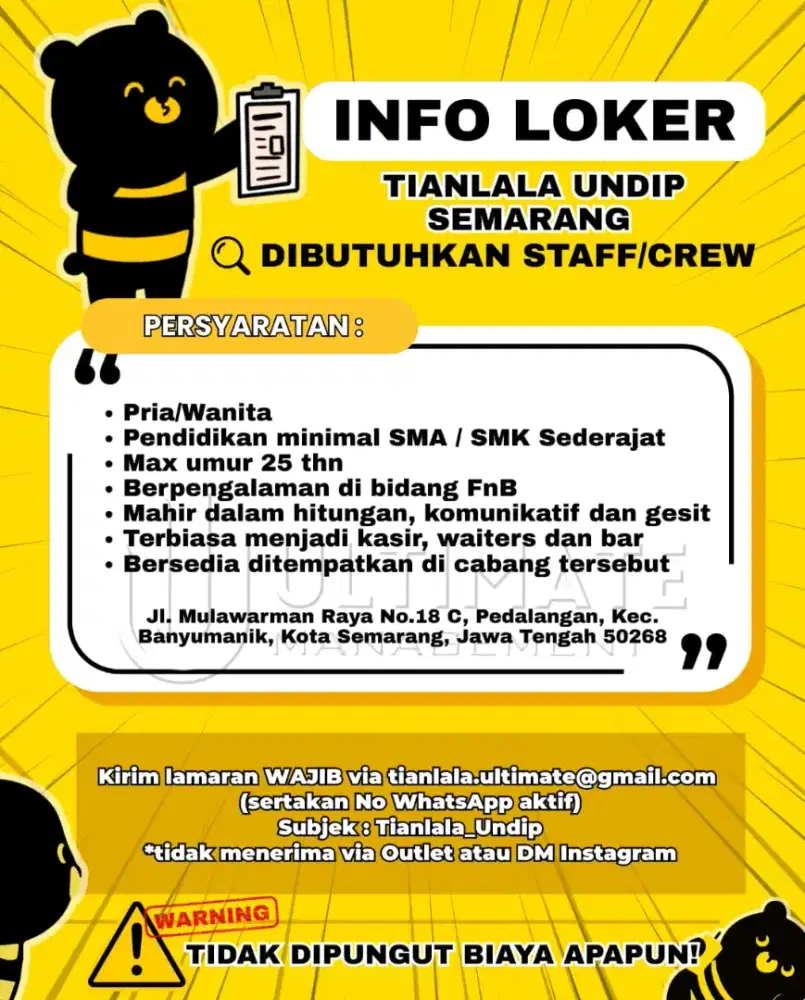 Loker crew Tianlala