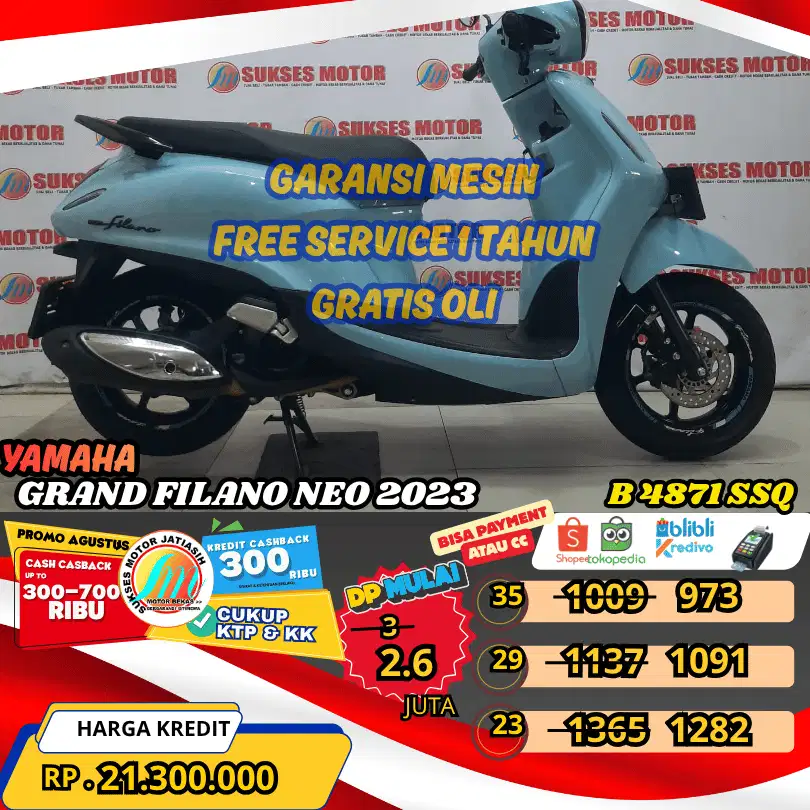 FILANO NEO 2023 BISA PAKAI PAYMENT CC& SPYLATER KREDIVO(SUKSESMOTOR)