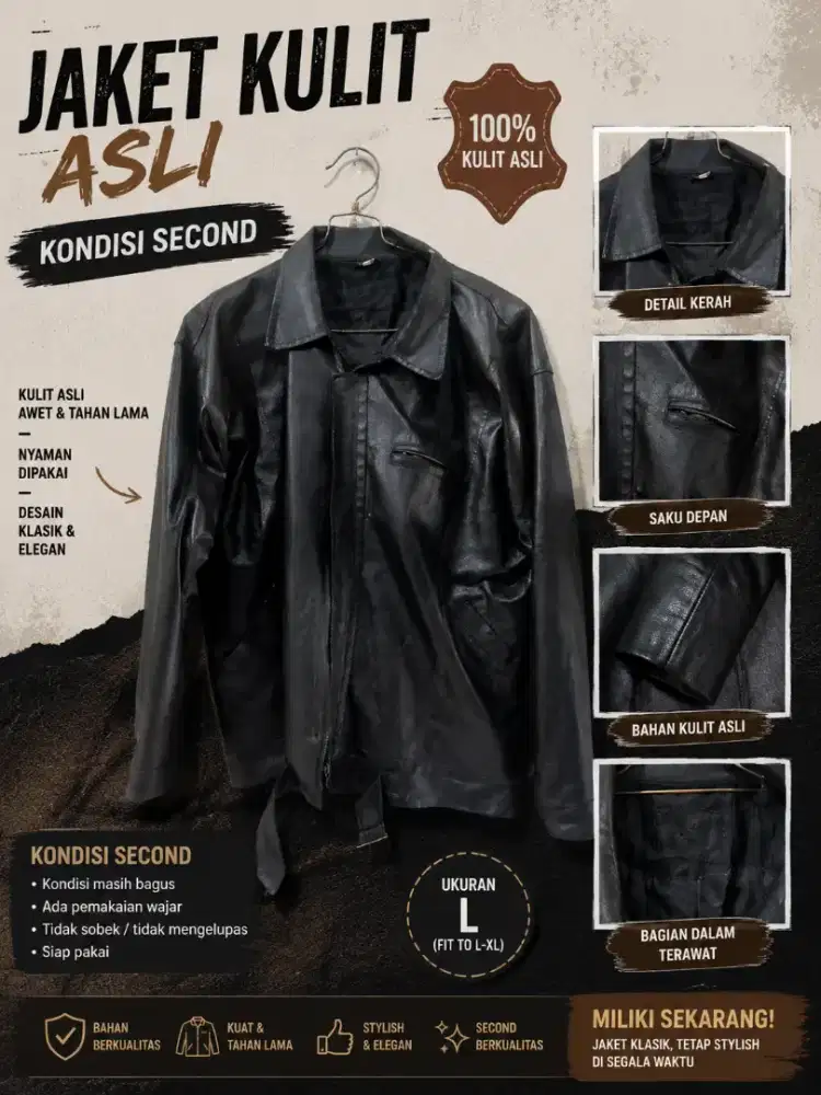 JAKET KULIT ASLI