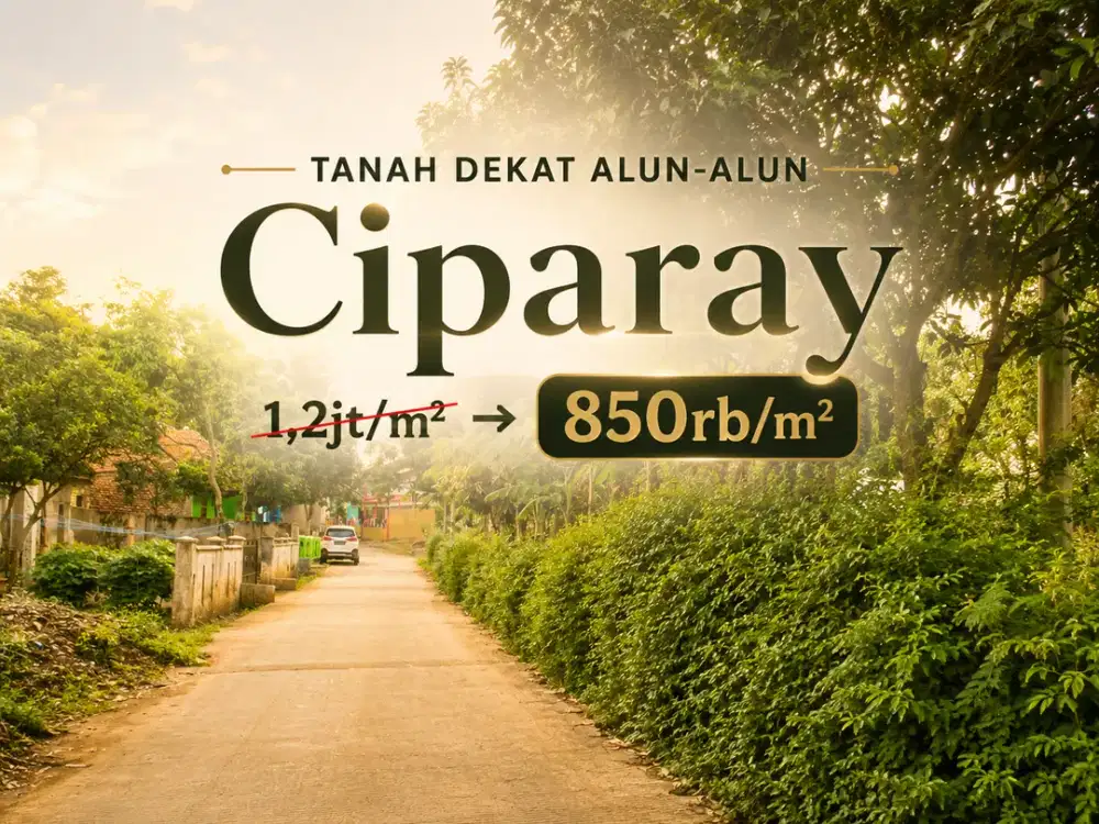 Investasi Tanah Murah Ciparay - Dekat Alun-Alun