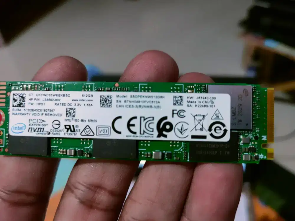 SSD Nvme 512Gb + HDD 1Tb Toshiba + 1TB WD Blue