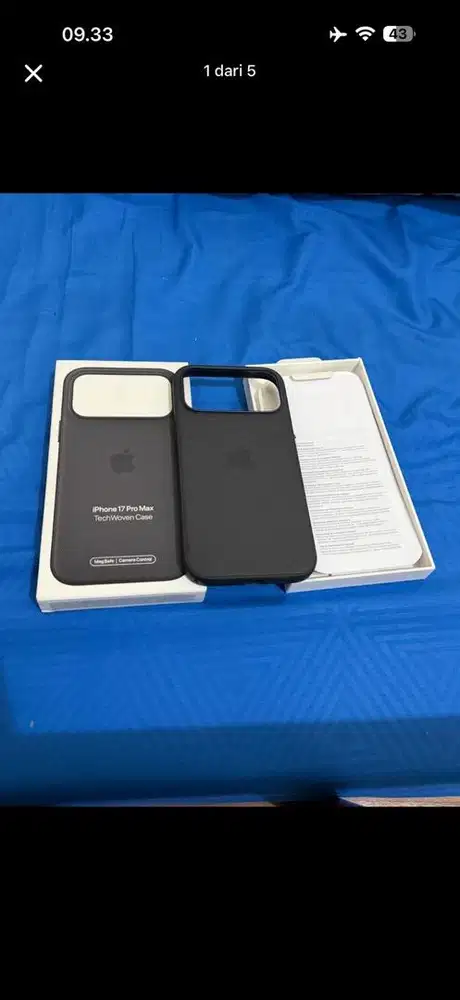case casing iPhone 17 Pro Max Tech Woven hitam original * ibox digimap
