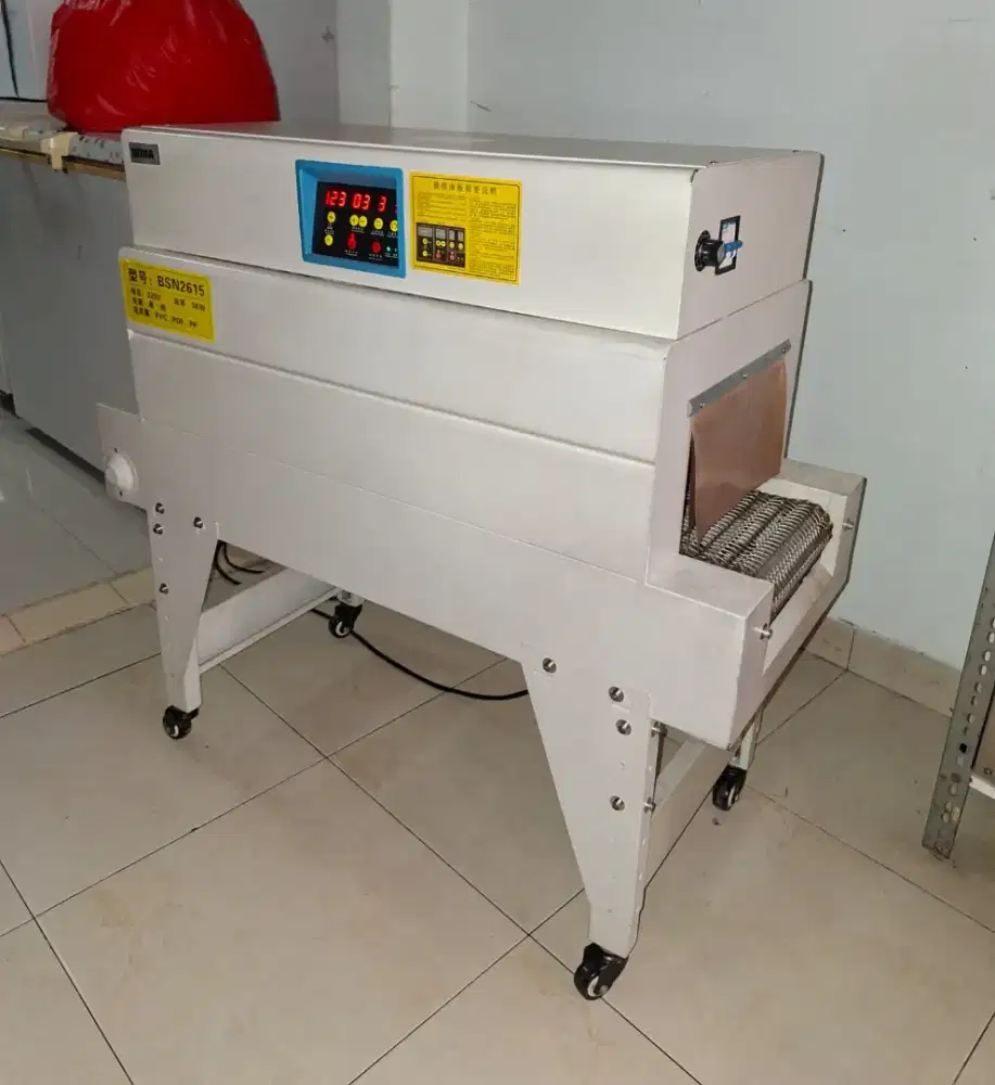 Mesin shrink packaging / penyusut plastik packaging