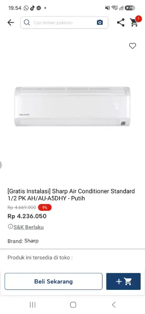 Sharp AC ½pk promo