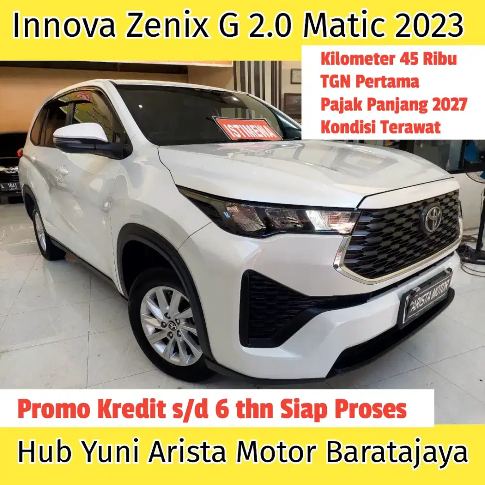 Innova Zenix G 2.0 Matic 2023 TGN1Pribadi PjkBaru KM44RB Istimewah