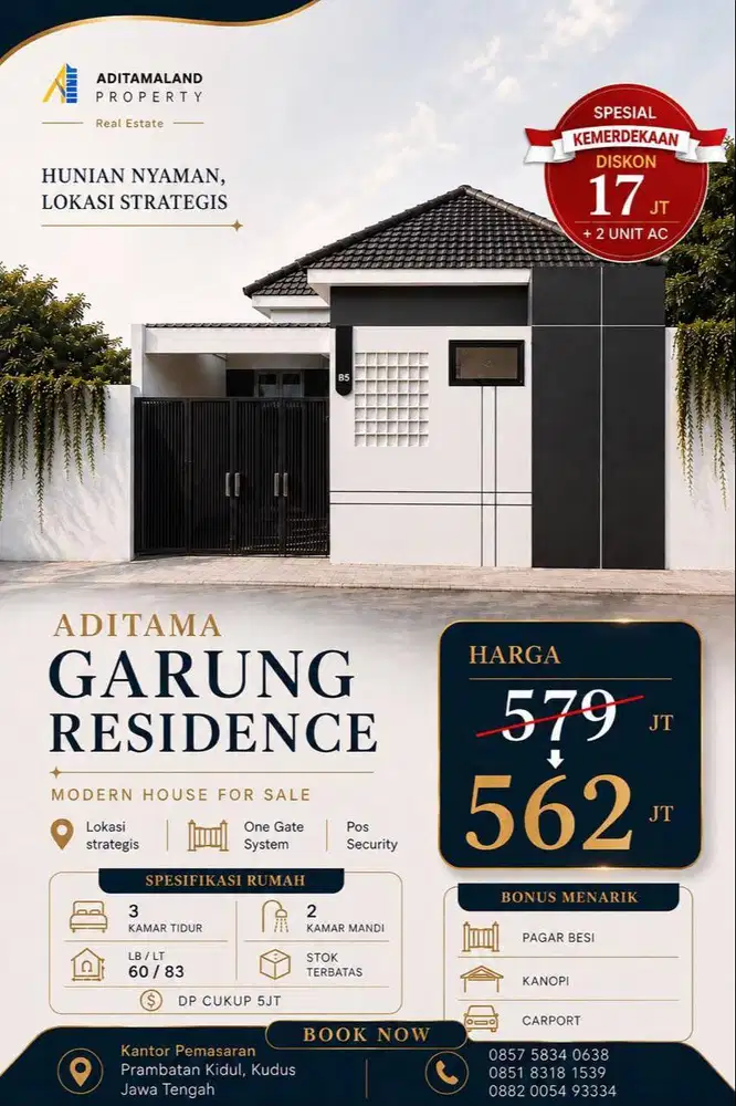 Dijual Rumah Kudus Kota Baru Siap Huni