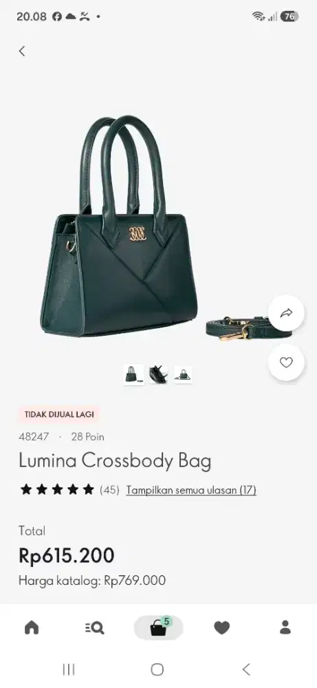 Tas buat ke pesta merk oriflame ori
