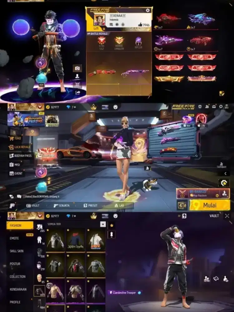 jual akun game ff 100% aman dijamin sesuai dengan pesanan