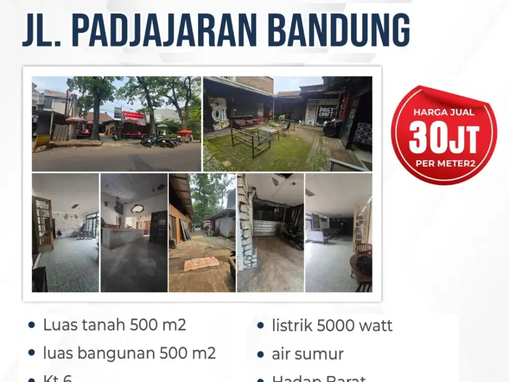 DIJUAL PROPERTI / RUMAH USAHA – JL. PADJAJARAN BANDUNG
