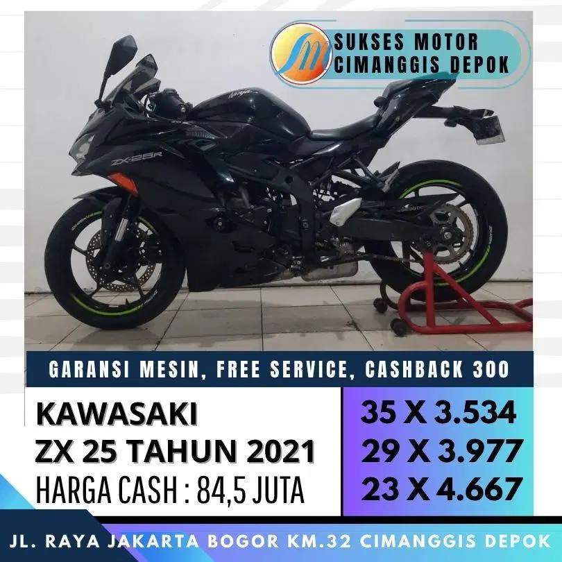KAWASAKI ZX25 2021 MURAH CASH KREDIT UNIT ISTIMEWA COVER JABODETABEK