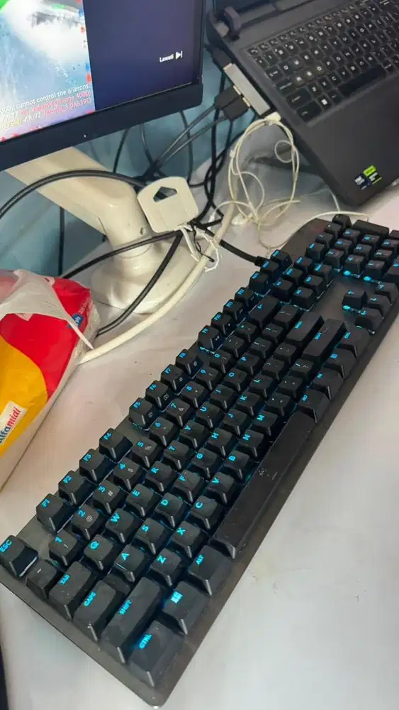 Logitech G512 Keyboard Gaming Mechanical RGB Lighting - Clickly Blue