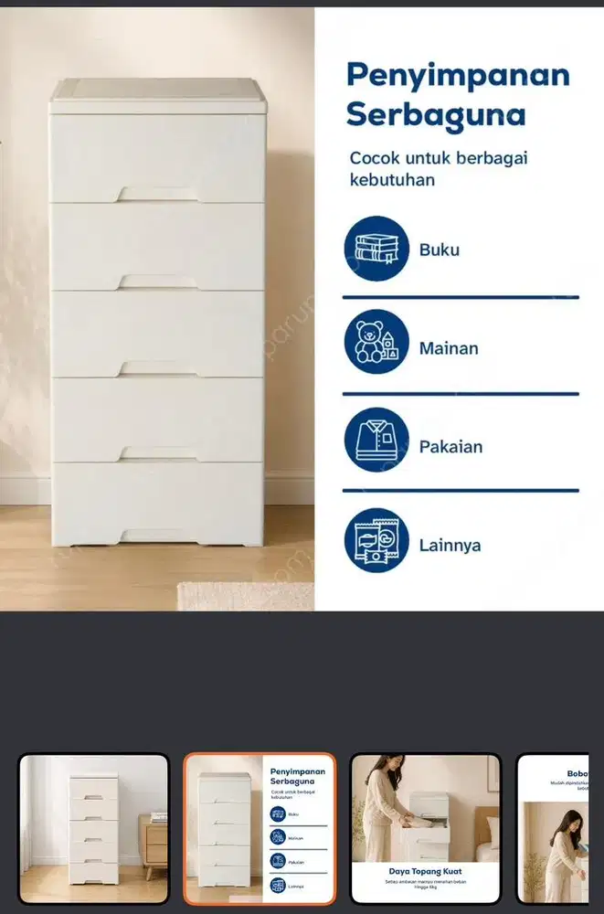 Lemari plastik minimalis