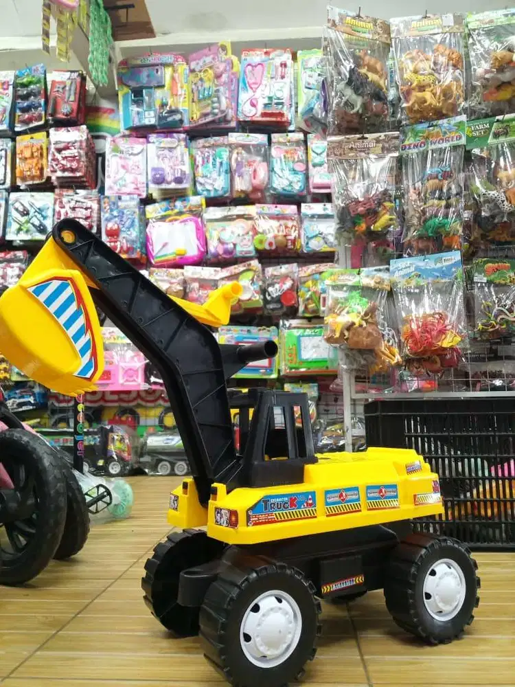 mainan anak bego excavatorr naik