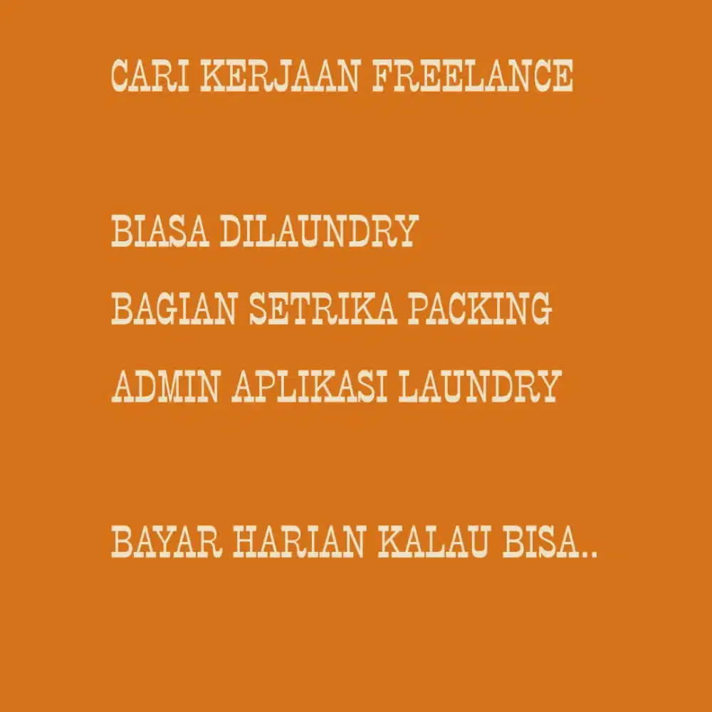 Cari kerjaan freelance