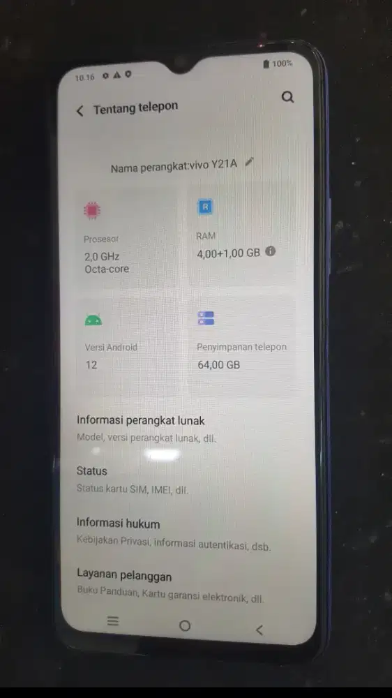 VIVO Y21A  ( Midnight Blue )